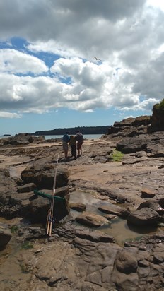 Going fishing with the boys, Carmarthenshire, Wales (July 2020)