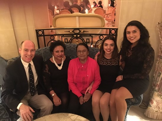 Family at Ritz with Nan for her birthday 