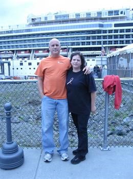 Scott and Diane on Alaskan Cruise 2010