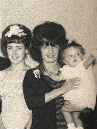 Sisters, Christine and Diane (and baby Denise)