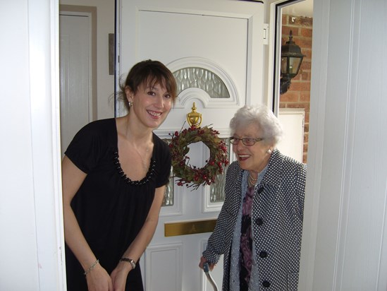 Charlotte & Grandma Joan. Christmas time!