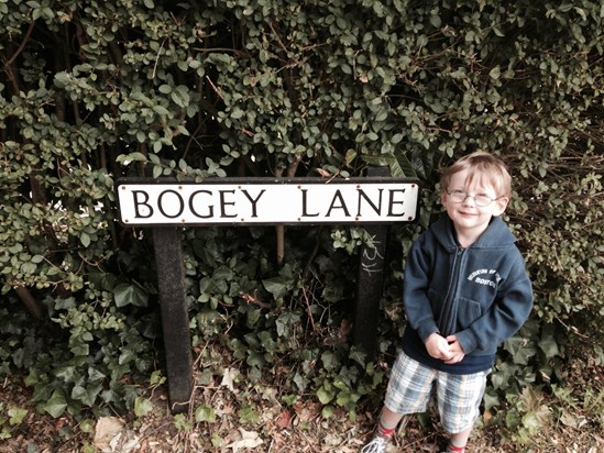 Always makes me laugh, he couldn't believe there was a road named after a bogey :)