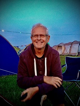 Geoff at Latitude festival which he loved!