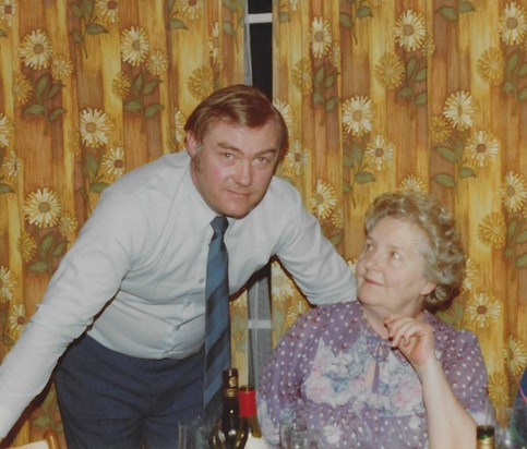 Mike with his mother, Doreen