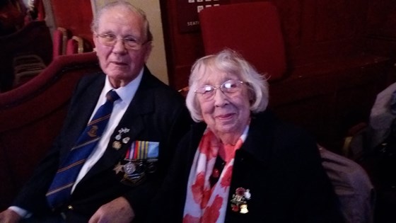 Dad and Mum at Royal Festival of Remembrance