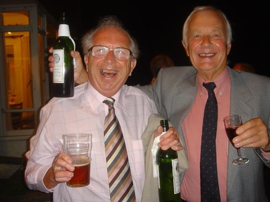 Dad and Tom at Golden Wedding Celebrations Selsey 16th September 2006