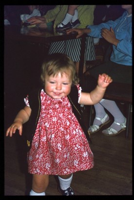 Catherine Tuer dancing at Letterkenny Folk Festival 1977