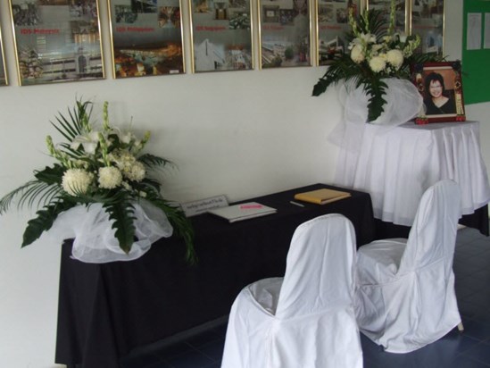 Table for writing Condolence Message