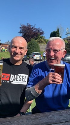 Love this photo he was so happy this day me Susan and ruby add come and met him for a pint in the goats gate x 💙 IMG 20231126 WA0066