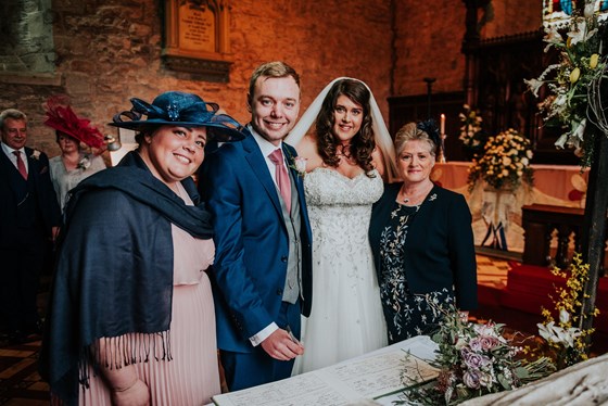 Aunty Maureen A witness at Miranda and Lukes Wedding April 2018