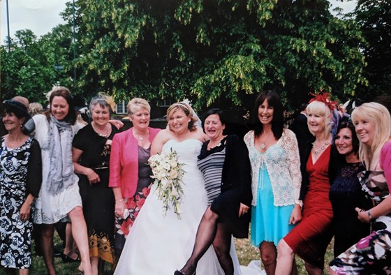 My wedding day with the Maureen and the gang. Michelle xxx