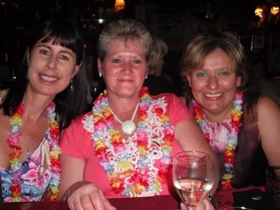 Maureen at Sharon's hen do with Kymme and Me