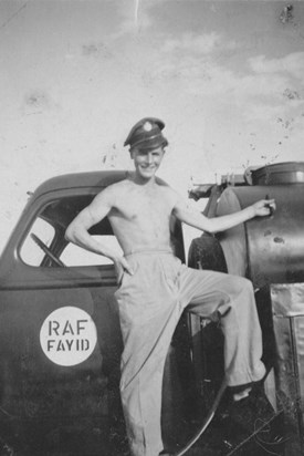 In the RAF age about 19!