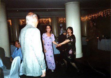 Marty dancing with Jan and Gloria