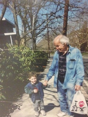 Marty with his grandson, Justin
