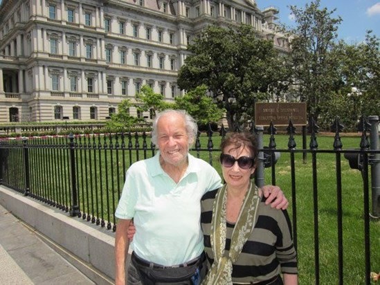 Marty with his partner, Gloria, at The White House