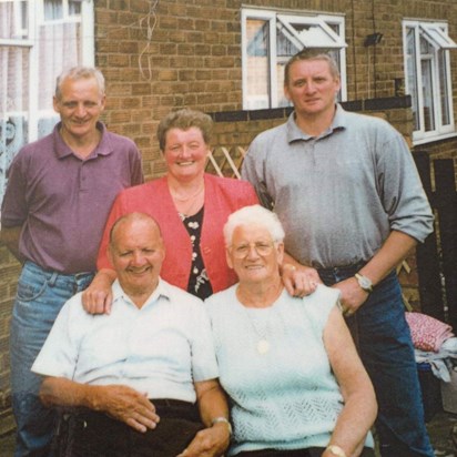 Dad, Auntie Margaret, Uncle Brian, Grandad and Grandma Hall (Charlie and Phyllis).