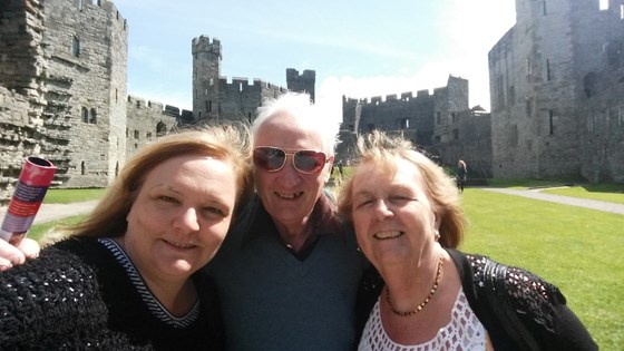 Caernarfon Castle with Mum and Dad
