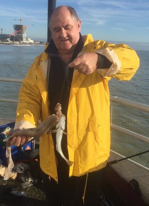 Bill fishing Worthing pier 1