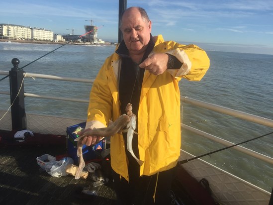 Bill fishing Worthing pier