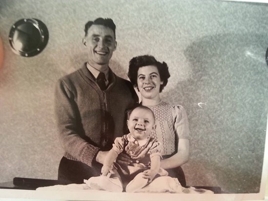 Pat and Jean with Paul 1955