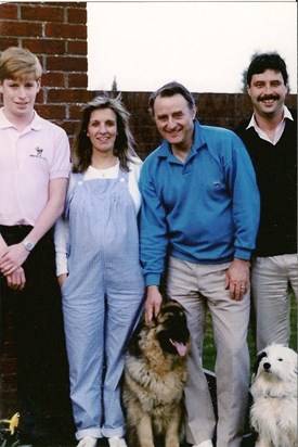 Dave, a pregnant Carol and Paul 1987 - with Jess and Bryan!