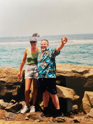 Neil and Jan pigeon island St Lucia 