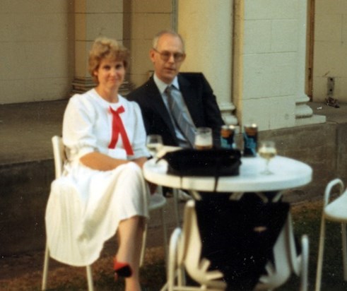 1988 - at Pinewood Studios for the wedding reception for Denise, Beryl and Robin’s daughter. 