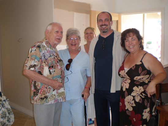 Judy, Bob, Dan & Lisa, at Paul & Julie's house in Huntington Beach