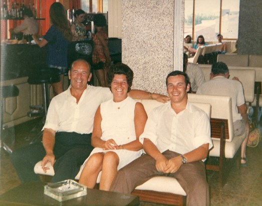Dad in his younger days with Nan and Grandad! 