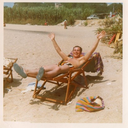My brother Ray as a young handsome man on holiday.
