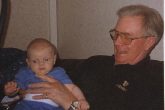Proud Grandad with his first grandchild, Jordan