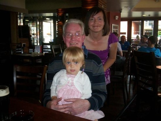 Dad,me and his grandaughter Sennen