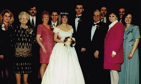 Cindy's wedding family