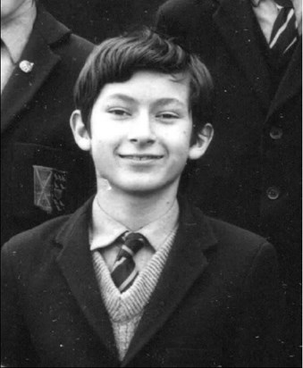 Justin in his school photograph from 1972.