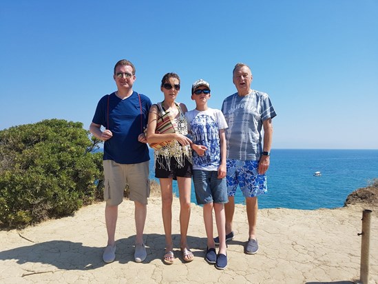 John, Chris, Sue, Adam - Corfu 2017