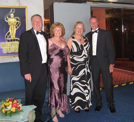 With Jackie, Ann & Colin Bosworth on a cruise in the late '00s