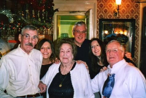 Raymond with his beloved mum, his brothers, Derek & Tony and his nieces.