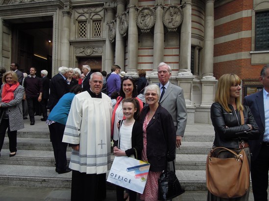 Golden anniversary Mass at Westminster Cathedral May 2016