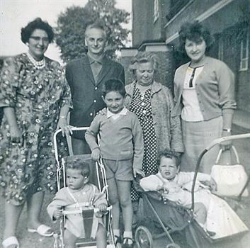 With Brother-in-law Jack's Family 1960