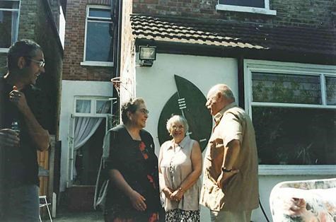 Together with Sues's Parents, 70th Birthday Party (August 1998)