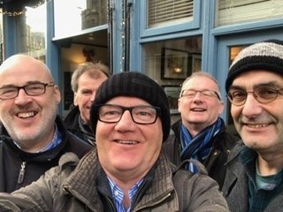 Graeme, Gary, Stuart, David & Garry in Edinburgh