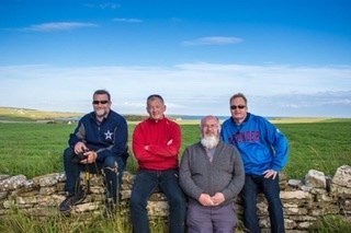 Orkney’s boy band: James, David, Norn & Scott