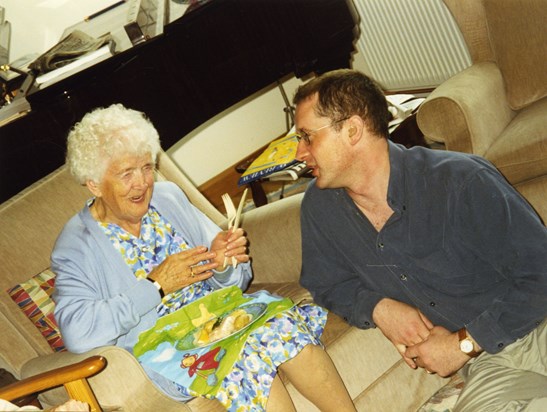 With Sarah Cruden 1996