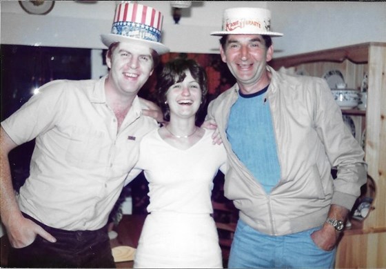 Julie with Stephen and his Dad (1977)