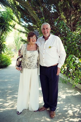 Mum and Dad at Jonny & Jenna's wedding, Spain 