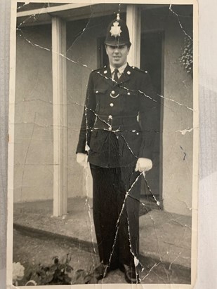 Dad joining the Nottingham City Police, Central Division 1963