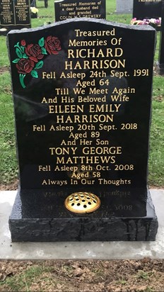 New Headstone in place ??????