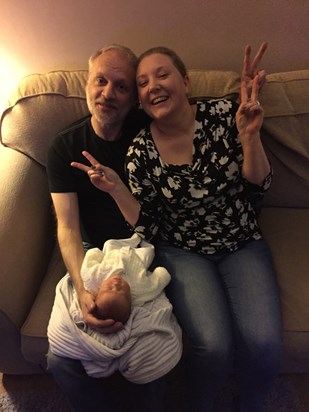 Mark and Laura with baby Alyssia - only a few days old! 