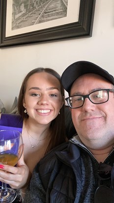 Celebrating 21 with dad 💜